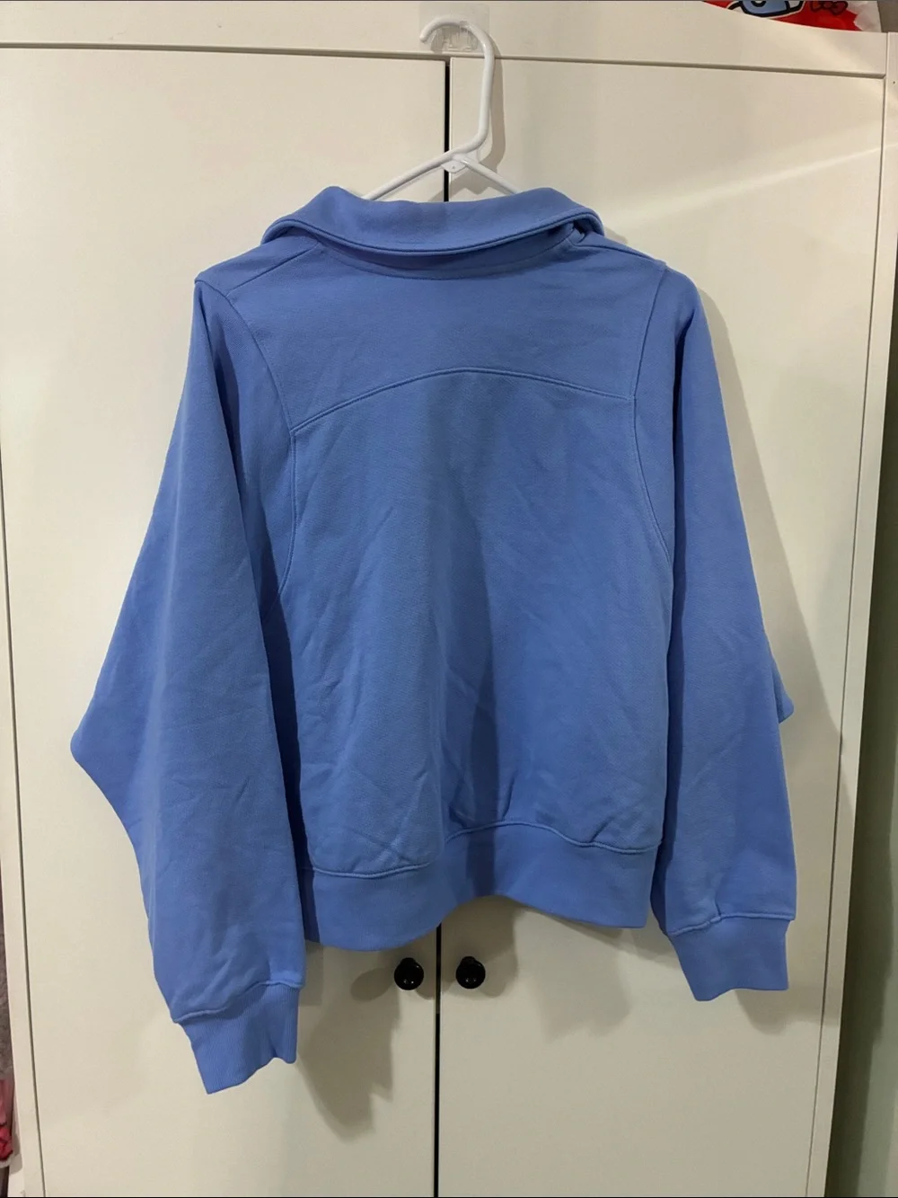 Wild Fable XL Women’s Half-Zip Pullover Sweatshirt -Cropped Periwinkle Blue - Picture 6 of 6